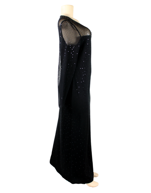 ST. JOHN Bateau Neck Long Dress