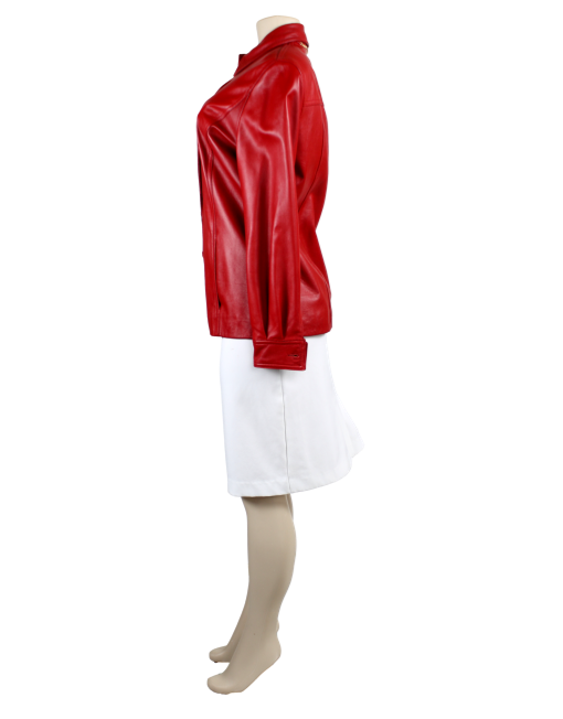 ST. JOHN SPORT Lamb Leather Jacket