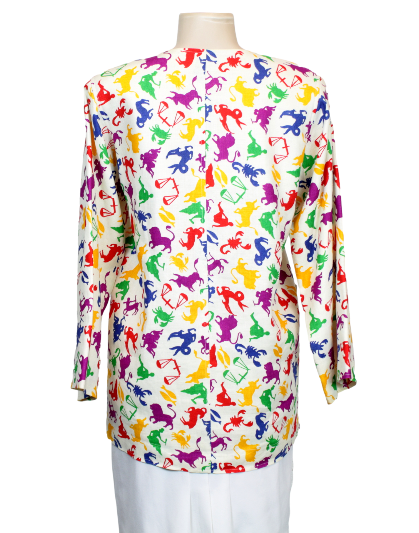 YVES SAINT LAURENT RIVE GAUCHE Zodiac Collarless Jacket