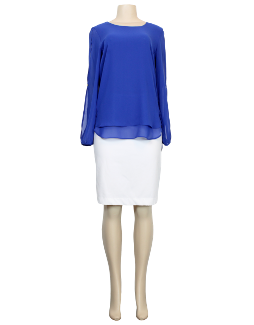 ZAC & RACHEL Sheer Long Sleeve Top