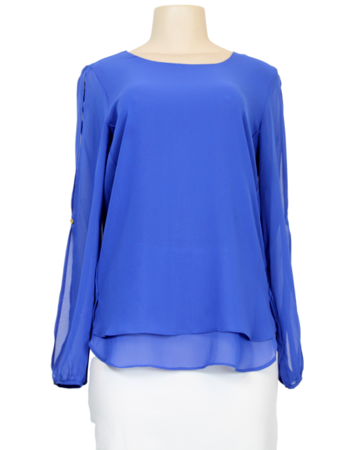 ZAC & RACHEL Sheer Long Sleeve Top