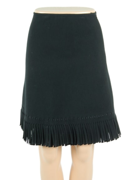 ALAIA Knee Length Wool Skirt w/ Tags- eKlozet Luxury Consignment Boutique
