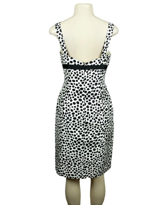 DAVID MEISTER Silk Knee-Length Dress w/ Tags-Back- eKlozet Luxury Consignment