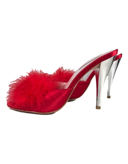 BEBE BOUDOIR FEATHER HEEL - eKlozet Luxury Consignment