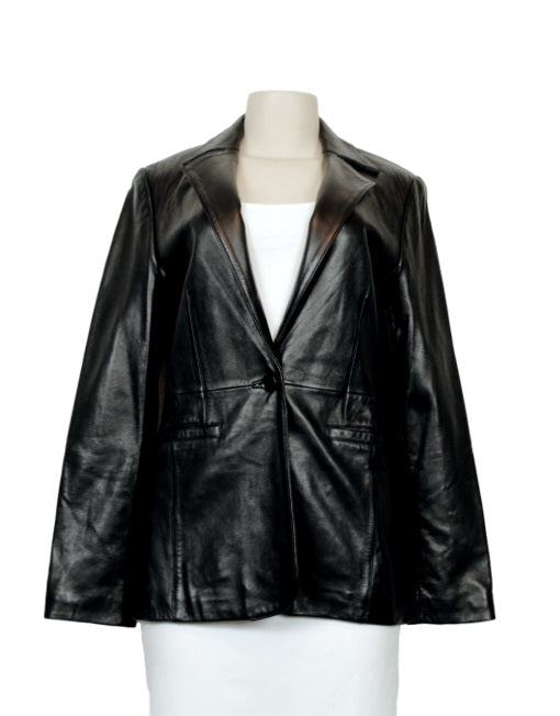 Pasha & Jo Leather Jacket Front