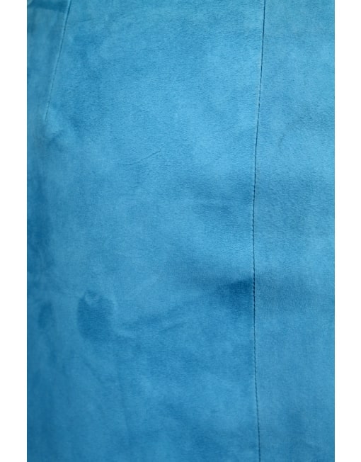 CACHE SUEDE MINI SKIRT -closeup- eKlozet Luxury Consignment