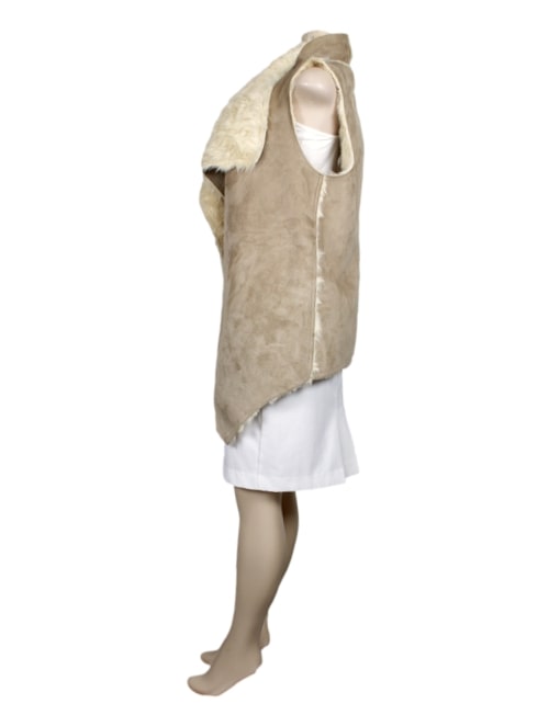 Suede Open Vest