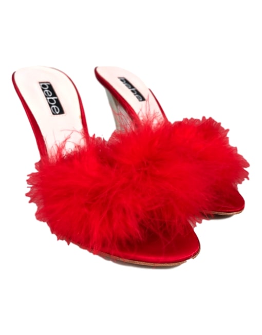 BEBE BOUDOIR FEATHER HEEL - eKlozet Luxury Consignment