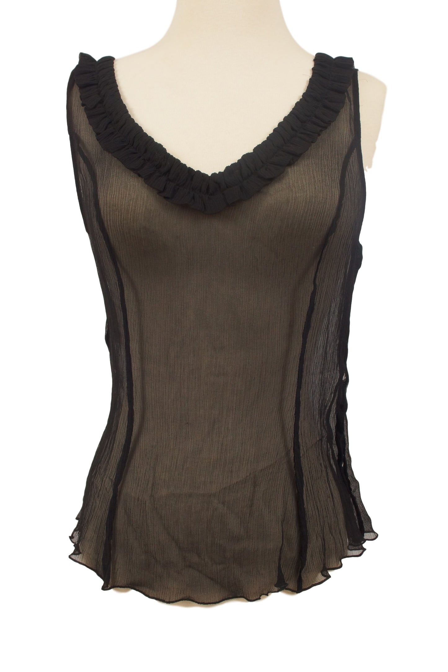 MOSCHINO SHEER SILK TOP - eKlozet Luxury Consignment