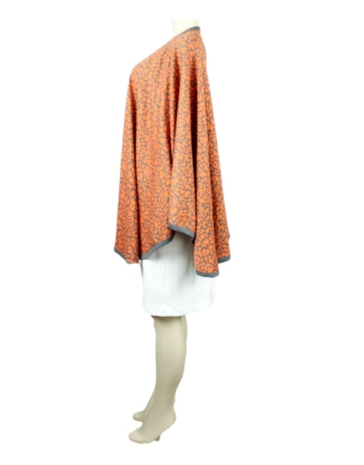 Abstract Print Cape- eKlozet Luxury Consignment Boutique