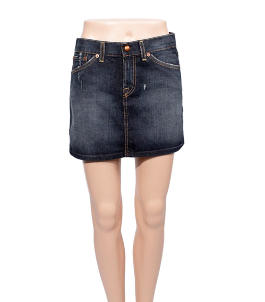 LUCKY BRAND MINI SKIRT-front - eKlozet Luxury Consignment