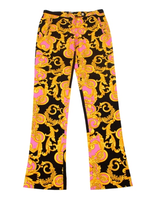 VERSACE Baroque Print Pants-Front- eKlozet Luxury Consignment Boutique