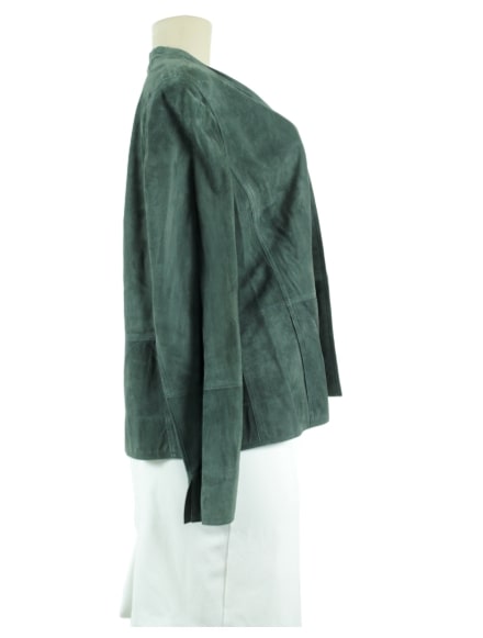 AKRIS Suede Leather Jacket w/ Tags - eKlozet Luxury Consignment