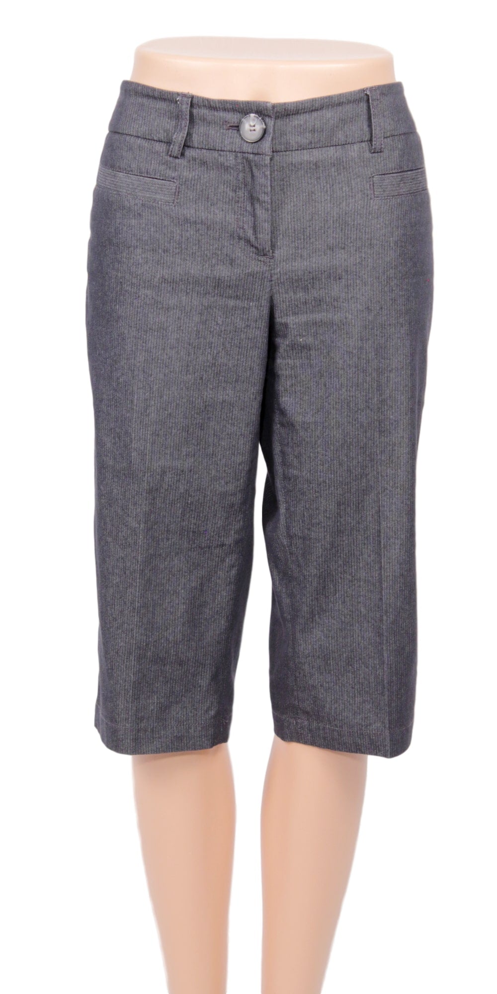 DALIA COLLECTION PINSTRIPED LONG SHORT -FRONT- eKlozet Luxury Consignment