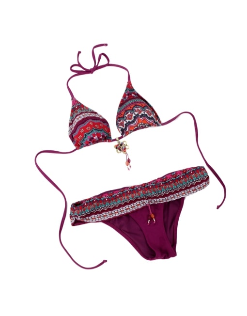 YAMAMAY 2 PIECE SWIMSUIT WITH JEWEL EMBELLISHMENT - eKlozet Luxury Consignment