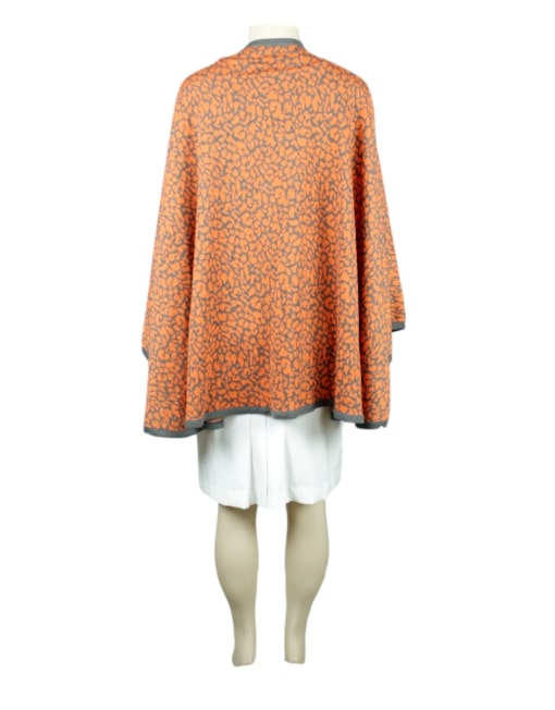 Abstract Print Cape- eKlozet Luxury Consignment Boutique