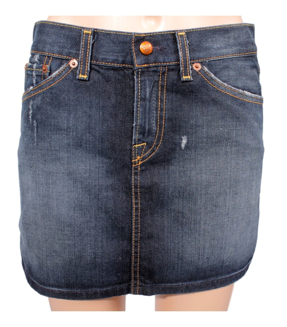 LUCKY BRAND MINI SKIRT-front closeup - eKlozet Luxury Consignment