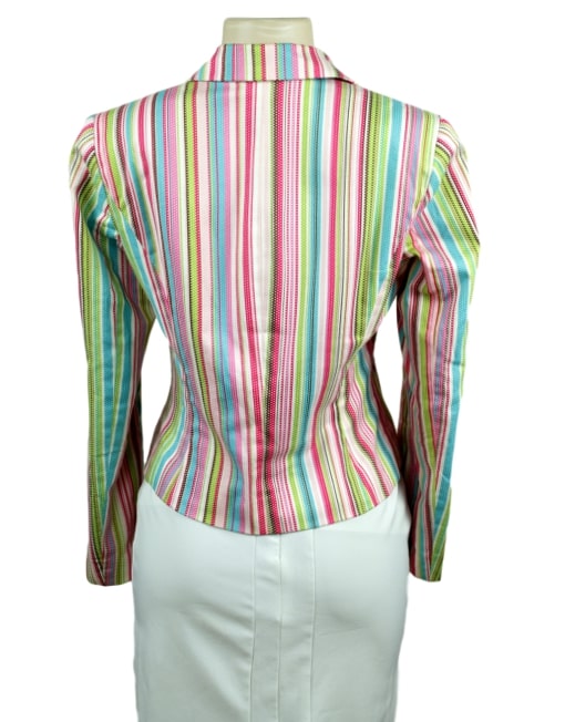 Will Smith Striped Blazer Front -Back- eKlozet Luxury Consignment Boutique