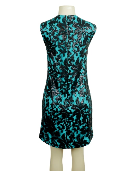 DIANE VON FURSTENBERG Lace and Sequin Dress Back - eKlozet Luxury Consignment