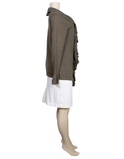 TYLER BOE Frilled Cardigan