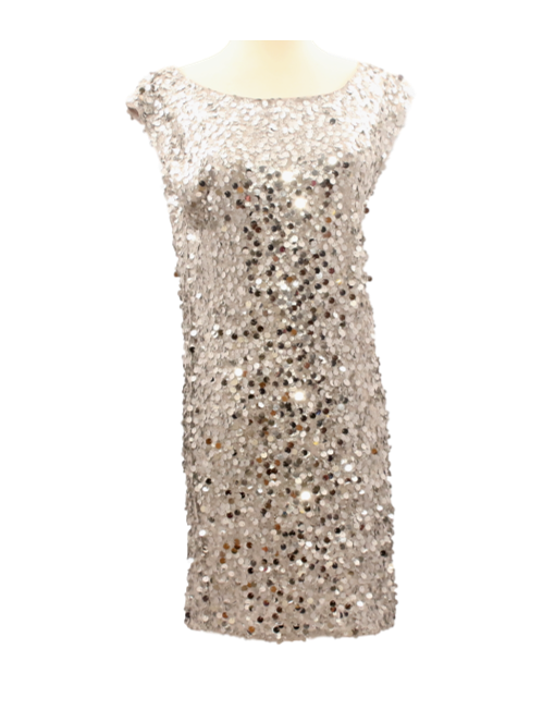 Alice and olivia clearance silver sequin dress