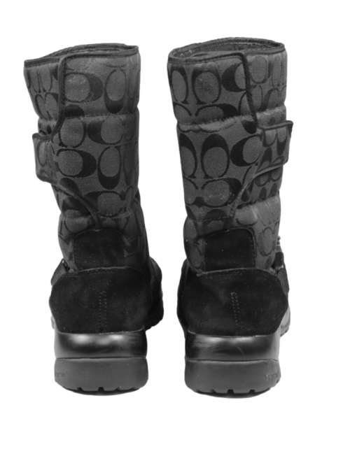 COACH 'Sharron' Signature C and Suede Boots Back