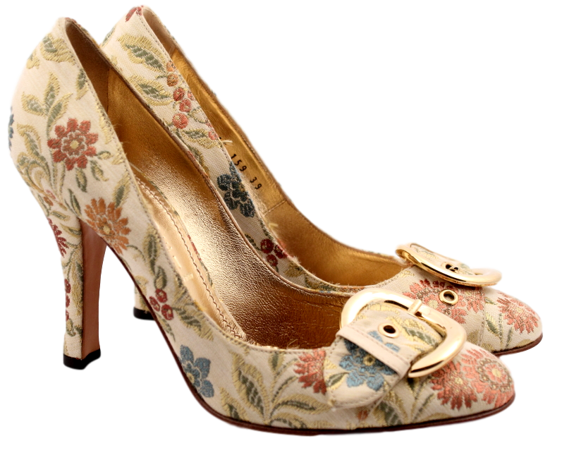 CASADEI FLORAL PUMP - eKlozet Luxury Consignment