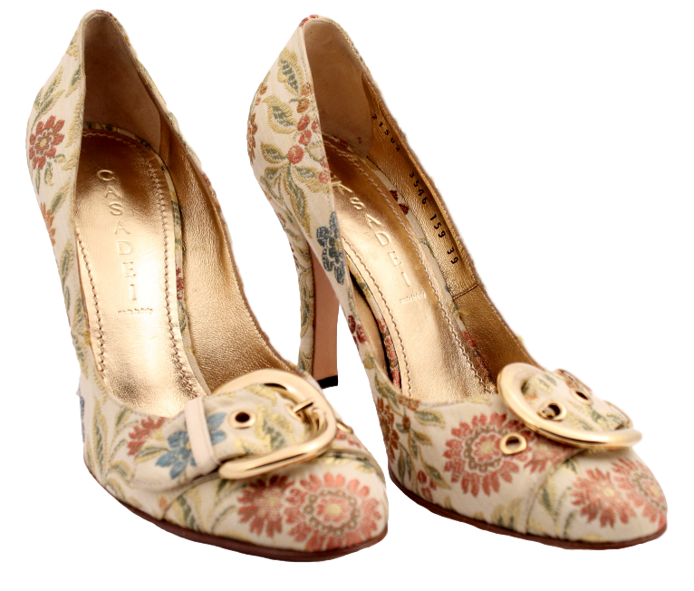 CASADEI FLORAL PUMP - eKlozet Luxury Consignment
