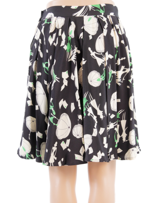 CHRISTIAN DIOR SILK MINI SKIRT - eKlozet Luxury Consignment