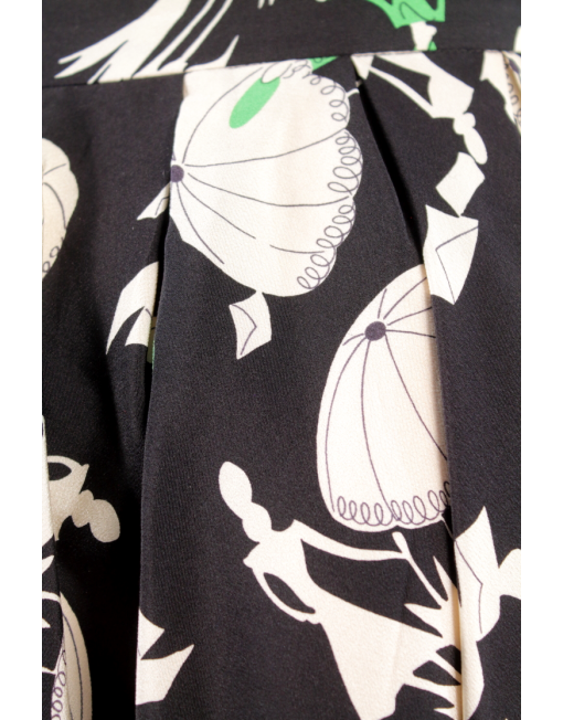 CHRISTIAN DIOR SILK MINI SKIRT - eKlozet Luxury Consignment