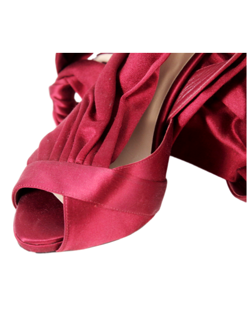 CHRISTIAN DIOR SATIN PLATFORM PUMPS - eKlozet Luxury Consignment
