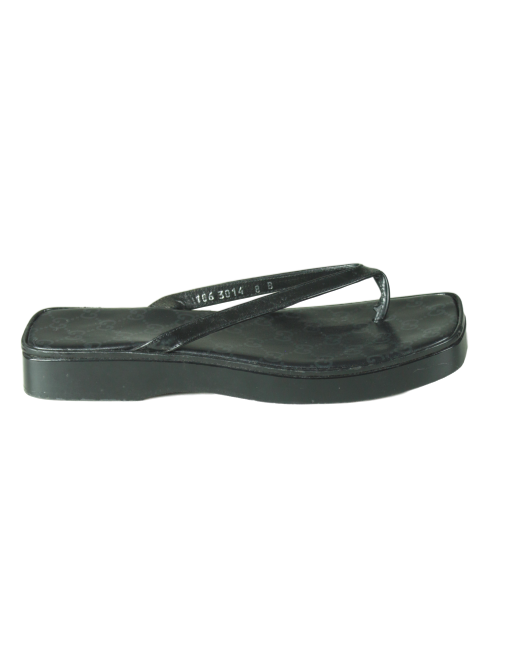 GUCCI Monogram Platform Sandals- eKlozet Luxury Consignment