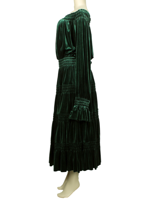 NORMA KAMALI Velvet Dress Side