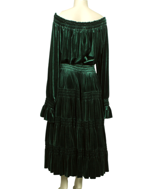 NORMA KAMALI Velvet Dress Back