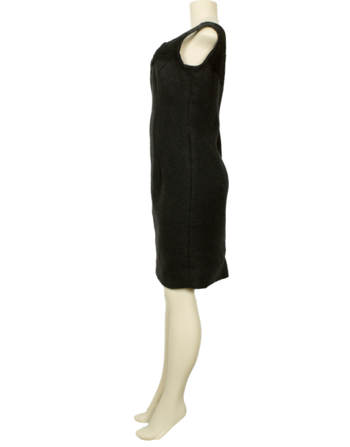 ANDRENA MEEKS Wool Knee Length Dress