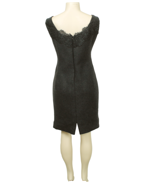 ANDRENA MEEKS Wool Knee Length Dress
