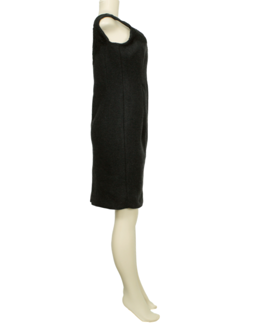 ANDRENA MEEKS Wool Knee Length Dress