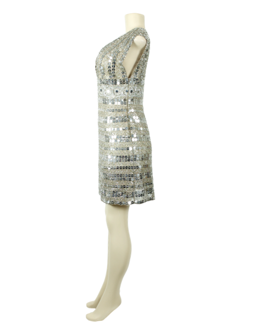 SCALA COUTURE Sequin Double V Cocktail Dress w/ Tags - eKlozet Luxury Consignment