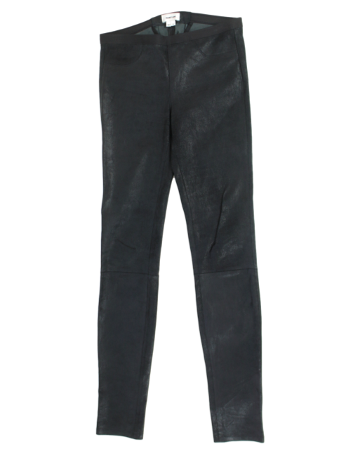 HELMUT LANG Lamb Leather Skinny Leg Pants
