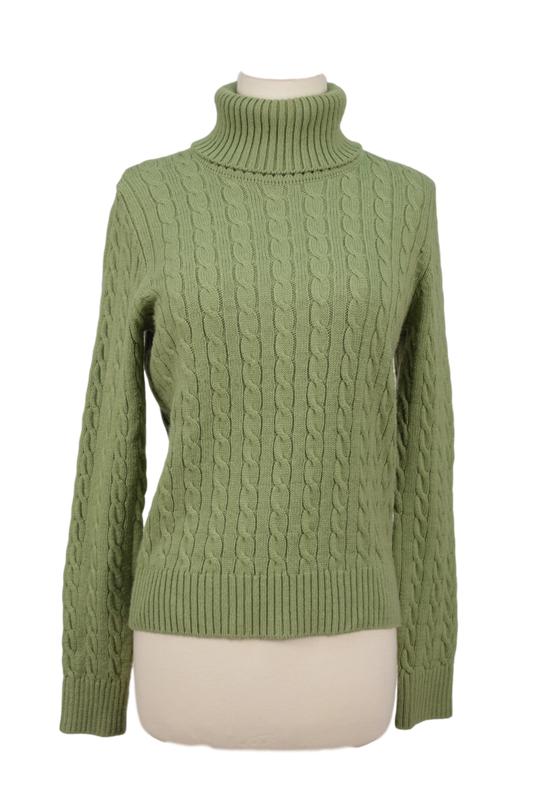 MODA INTERNATIONAL CABLEKNIT TURTLENECK SWEATER - eKlozet Luxury Consignment