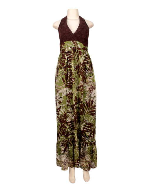 Sandra Darren Print Maxi Dress - eKlozet Luxury Consignment