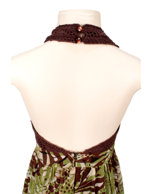 Sandra Darren Print Maxi Dress - eKlozet Luxury Consignment