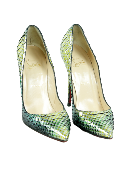 Christian Louboutin So Kate 120 Python Pumps - eKlozet Luxury Consignment