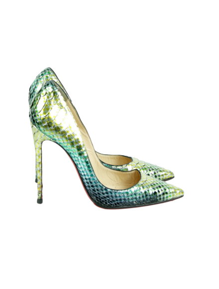 Christian Louboutin So Kate 120 Python Pumps - eKlozet Luxury Consignment