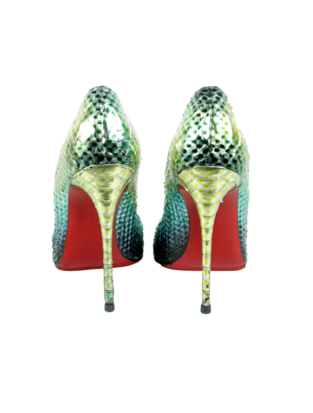 Christian Louboutin So Kate 120 Python Pumps - eKlozet Luxury Consignment