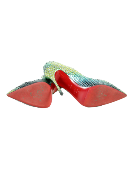 Christian Louboutin So Kate 120 Python Pumps - eKlozet Luxury Consignment