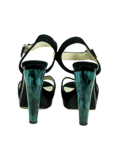 Jimmy Choo Suede Platform Sandals - eKlozet Luxury Consignment