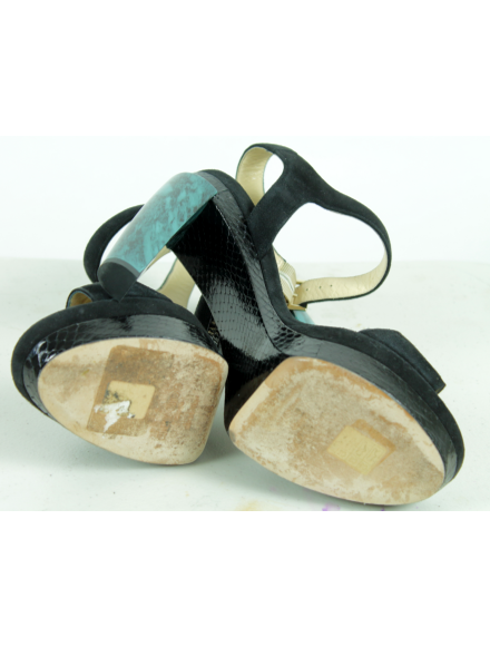 Jimmy Choo Suede Platform Sandals - eKlozet Luxury Consignment