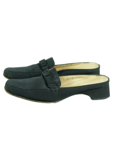 Salvatore Ferragamo Square-Toe Mules - eKlozet Luxury Consignment