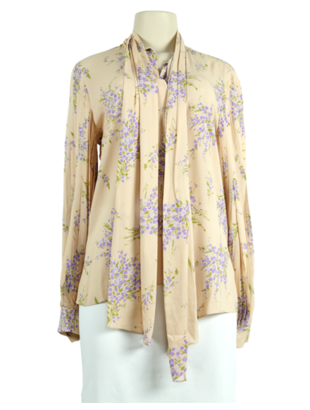 Michael Kors Floral Long-Sleeve Blouse - eKlozet Luxury Consignment